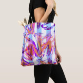 Nahtlose abstrakte moderne Pinselstriche multicolo Tasche (Von Nahem)