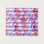 Nahtlose abstrakte moderne Pinselstriche multicolo Wandteppich (Vorderseite (Horizontal))