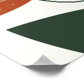 Nahtlose abstrakte Naturstruktur auf weißem Hinter Poster (Ecke)