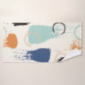 Nahtlose abstrakte Pinselstriche Badehandtuch (Badehandtuch)