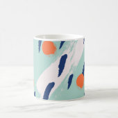 Nahtlose abstrakte Pinselstrichformen Kaffeetasse (Mittel)