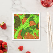 Nahtlose abstrakte Pointillismus Punkte grün b Serviette (Beispiel)