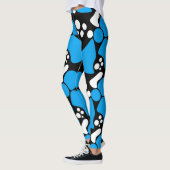 Nahtlose abstrakte Punkte markieren moderne Kreise Leggings (Links)