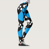 Nahtlose abstrakte Punkte markieren moderne Kreise Leggings (Rechts)