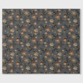 Nahtlose abstrakte Retro-beige Blume grau Backgro Geschenkpapier (Flach)