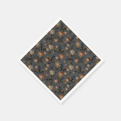 Nahtlose abstrakte Retro-beige Blume grau Backgro Serviette (Ecke)