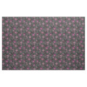Nahtlose abstrakte Retro-violette Blume, graue Rüc Stoff (Yard (91,4 cm))