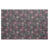 Nahtlose abstrakte Retro-violette Blume, graue Rüc Stoff (Fat Quarter (45,7 x 55,9 cm))