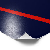 Nahtlose Abstrakte Rot- und Weißstreifen auf einem Fotodruck (Ecke)