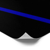 Nahtlose Abstrakte Royal Blue und White Lines Poster (Ecke)