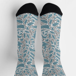Nahtlose abstrakte Spitze romantische Retro Vintag Socken