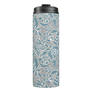 Nahtlose abstrakte Spitze romantische Retro Vintag Thermosbecher