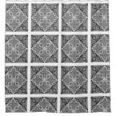 Nahtlose abstrakte Spitzen romantische Retro Vinta Duschvorhang (Vorderseite)