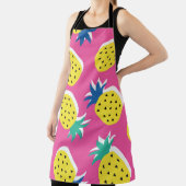 Nahtlose Ananas Frucht verrückte Farben Muster. C Schürze (InSitu)