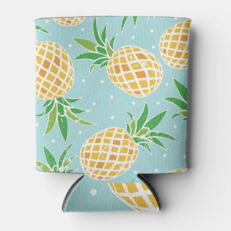 Nahtlose Ananas Muster tropische Printwerbung Dosenkühler
