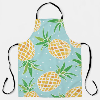 Nahtlose Ananas Muster tropische Printwerbung Schürze