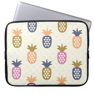 Nahtlose Ananas Vintage-Musterdesign Laptopschutzhülle