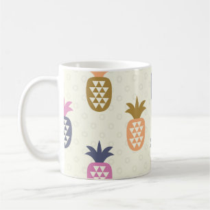 Nahtlose Ananas Vintages Muster Kaffeetasse