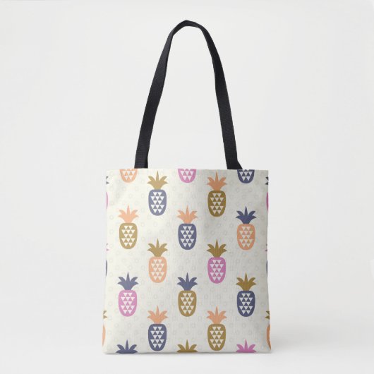 Nahtlose Ananas Vintages Muster Tasche (Vorderseite)