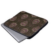 Nahtlose antike Kunst Deko-Muster Laptopschutzhülle (Vorne Knopf)