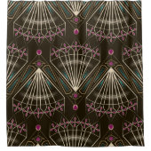 Nahtlose antike Kunst Deko Muster oder Name Duschvorhang (Vorderseite)