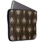 Nahtlose antike Kunst Deko Muster oder Name Laptopschutzhülle (Vorne Rechts)