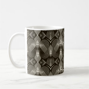 Nahtlose antike Kunst Deko Muster schmücken. Geome Kaffeetasse
