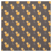 Nahtlose Aperol Spritz Cocktail Muster Fabric Stoff (Muster)