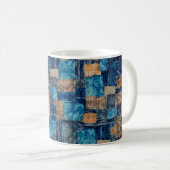 Nahtlose Aquarellfarbe abstrakte Digitalmuster Kaffeetasse (VorderseiteRechts)