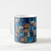 Nahtlose Aquarellfarbe abstrakte Digitalmuster Kaffeetasse (Vorderseite Links)