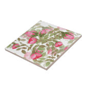 Nahtlose Aquarellfarben Blume Rosa Rosen Blumenrom Fliese (Seite)