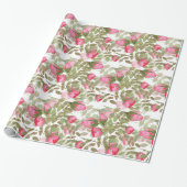 Nahtlose Aquarellfarben Blume Rose Blumenromantik Geschenkpapier (Ungerollt)