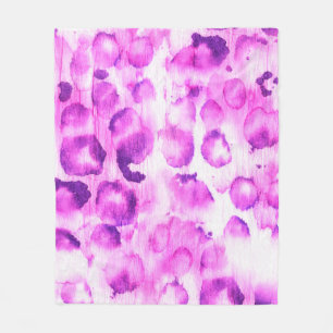 Nahtlose Aquarellfarben Tierkunst drucken. Light C Fleecedecke