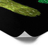 Nahtlose Aquarellkaktusmuster-Backgro-Pflanze Poster (Ecke)