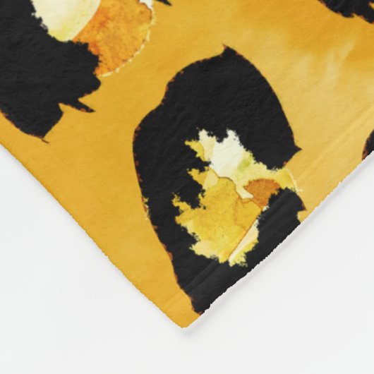 Nahtlose Aquarellmuster Fleecedecke (Ecke)