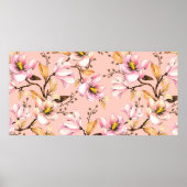 Nahtlose Aquarellmuster mit Ästen von Magno Poster (Vorne)