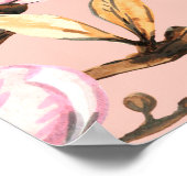 Nahtlose Aquarellmuster mit Ästen von Magno Poster (Ecke)