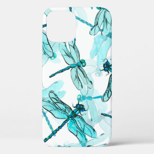 Nahtlose Aquarellmuster mit eleganter Libelle Case-Mate iPhone Hülle