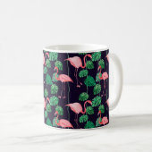 Nahtlose Aquarellmuster mit Flamingo Kaffeetasse (VorderseiteRechts)