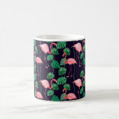 Nahtlose Aquarellmuster mit Flamingo Kaffeetasse (Mittel)
