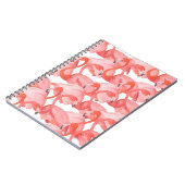 Nahtlose Aquarellmuster mit Flamingos Notizblock (Linke Seite)