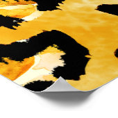 Nahtlose Aquarellmuster Poster (Ecke)