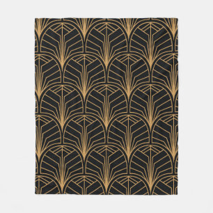 Nahtlose Art-Déco-Muster. Vintag minimalistisch Fleecedecke