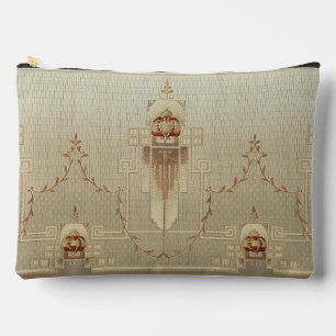 Nahtlose Art Nouveau Geometric Cartouches Muster Zubehörtasche