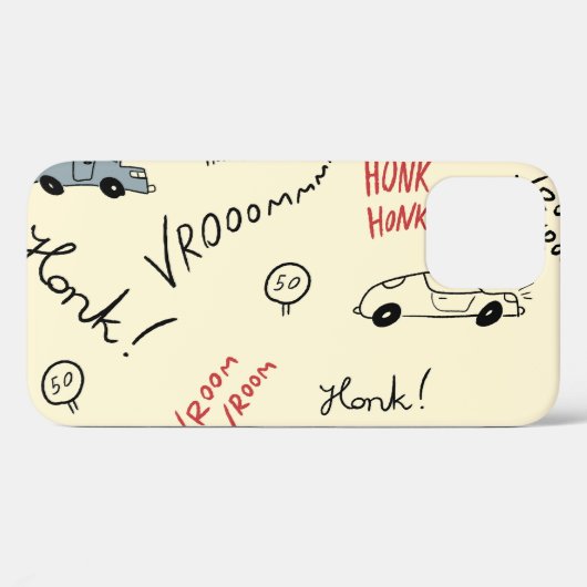 Nahtlose Autokizzen: Kinderblatt Case-Mate iPhone Hülle (Rückseite (Horizontal))