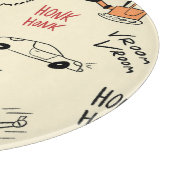 Nahtlose Autokizzen: Kinderblatt Schneidebrett (Ecke)