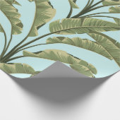 Nahtlose Bananen-Blätter. Vintages tropisches Must Geschenkpapier (Ecke)