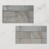 Nahtlose Beschaffenheit der Steinwand-Fliese Visitenkarte (Vorne/Hinten)