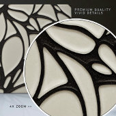 Nahtlose Bio Schwarzweißmuster Fliese