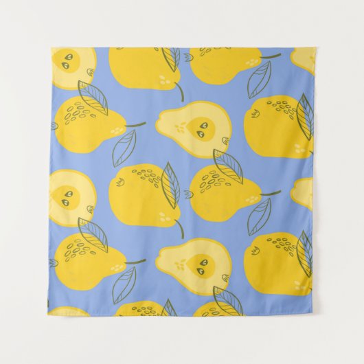 Nahtlose Birnen Wandteppich (Vorderseite (Horizontal))